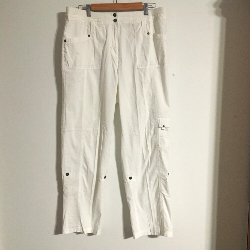 Laura Ashley Capris Size 14 White